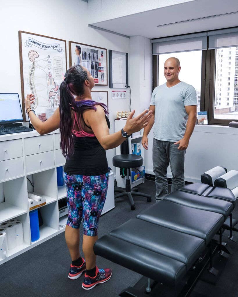 Patient consult with practitioner
